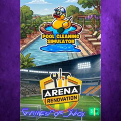☀️Pool Cleaning Simulator & Arena Renovation Bundle XBOX