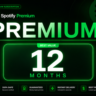 Spotify Premium Family (12 месяцев)   создание 4 новых аккаунтов