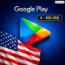 Google Play Gift Card США | 5–100 USD | Google Play | US Аккаунт