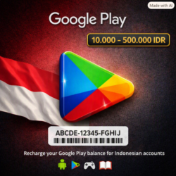 Google Play Gift Card Индонезия | 10 000–500 000 IDR | Google Play | ID Аккаунт