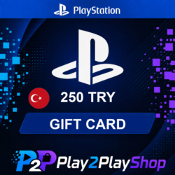 ПОДАРОЧНАЯ КАРТА PLAYSTATION 250 TRY (ТУРЦИЯ)