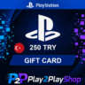 ПОДАРОЧНАЯ КАРТА PLAYSTATION 250 TRY (ТУРЦИЯ)