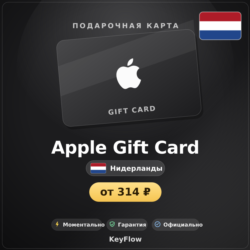 Apple Gift Card (Нидерланды, EUR) · 2–250
