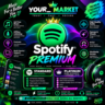 SPOTIFY PREMIUM — ДОСТУПЕН ВО ВСЁМ МИРЕ, ВКЛЮЧАЯ РОССИЮ. ДОСТУПНЫ ВСЕ СРОКИ ПОДПИСКИ.