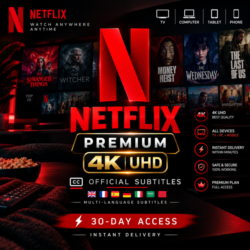 Netflix Premium 4K UHD | 1 Месяц | Мгновенная доставка