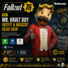 Fallout 76: Mr. Vault Boy Outfit and Mr. Vault Boy Mascot Head skin (in-game) DLC