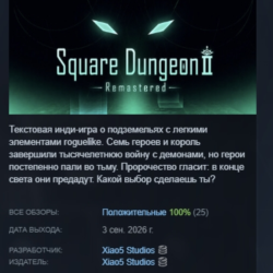 Square Dungeon 2: Обновленная версия АВТОДОСТАВКА STEAM GLOBAL МГНОВЕННО ЛИЦЕНЗИЯ