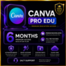 Canva Pro EDU на 6 месяцев | Премиум-доступ для образовательных учреждений | Мгновенн