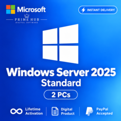Windows Server 2025 Standard Ключ | 2 ПК | Бессрочная активация