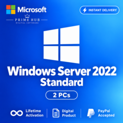 Windows Server 2022 Standard Ключ | 2 ПК | Бессрочная активация