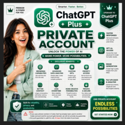 Частный аккаунт ChatGPT Plus – 1 месяц GPT 6 ASTRA