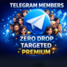 Участники Telegram Подписчики Telegram Фолловеры Telegram Zero Drop Premium