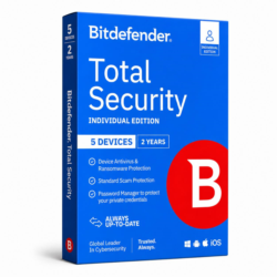 Bitdefender Total Security Individual 5 Devices 3 Month  _ Middle east