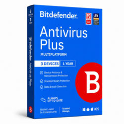 Bitdefender Antivirus Plus 3 Devices 1Year Multiplatform _ Middle east