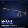 M4A1-S | Briefing | Закалённое в боях · Скин Counter-Strike 2