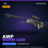StatTrak™ AWP | Worm God | Поношенное · Скин Counter-Strike 2
