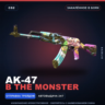 AK-47 | B the Monster | Закалённое в боях · Скин Counter-Strike 2