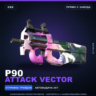 P90 | Attack Vector | Прямо с завода · Скин Counter-Strike 2