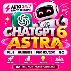 [АВТО 24/7] [ГОТОВЫЙ АККАУНТ] CHATGPT 6 ASTRA    PLUS | BUSINESS | PRO 5X/20X | GO