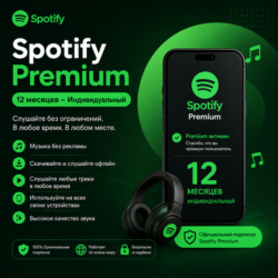 SPOTIFY PREMIUM INDIVIDUAL — 12 МЕСЯЦЕВ