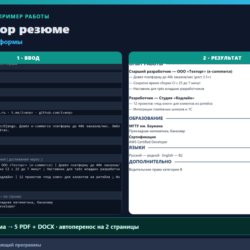 Конструктор резюме: 5 тем PDF   DOCX из одной формы (десктоп-программа)