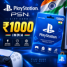 1000 INR - PlayStation PSN - Индия