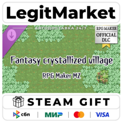 DLC RPG Maker MZ - Fantasy crystallized village Tileset / Steam АВТО / РУ   МИР