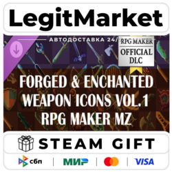 DLC RPG Maker MZ - Forged and Enchanted Weapon Icons Vol1 / Steam АВТО / РУ   МИР