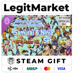 DLC RPG Maker MZ - Animation Battler Material Collection Samurai and Ninja S / Steam