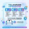 Telegram Premium | 3 , 6, 12 |  (Gift)