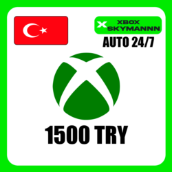XBOX LIVE 1500 TRY ТУРЦИЯ КАРТА ПОПОЛНЕНИЯ АВТО 24/7