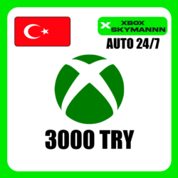 XBOX LIVE 3000 TRY ТУРЦИЯ КАРТА ПОПОЛНЕНИЯ АВТО 24/7