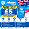 Lebara UK  5 Пополнение НАПРЯМУЮ | 5 GBP | Пополнение мобильного номера