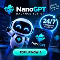 [Auto Delivery] Пополнение баланса NanoGPT 24/7