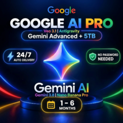 GOOGLE AI PRO | Gemini 3.8, Veo 3.1, 5ТБ | 1-6 Месяцев | Мгновенная выдача