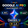 GOOGLE AI PRO | Gemini 3.8, Veo 3.1, 5ТБ | 1-6 Месяцев | Мгновенная выдача