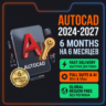 AutoCAD 2024-2027 • 6 мес • На ваш Email • Личный • Быстрая доставка