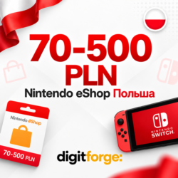 Пополнение Nintendo eShop Польша 70-500 PLN