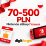 Пополнение Nintendo eShop Польша 70-500 PLN