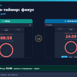 Помодоро-таймер: фокус и статистика — серии дней (Android офлайн)