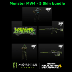 50x ПАК МОНСТР ЭНЕРДЖИ - Modern Warfare 4 MW4 = 5 КОДОВ