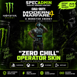 СКИН ОПЕРАТОРА "ZERO CHILL" | CALL OF DUTY MODERN WARFARE 4 | MW4 MONSTER ENERGY SKIN