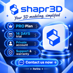 Shapr3D PRO — пробная подписка на 14 ДНЕЙ | ЛИЧНЫЙ АККАУНТ [АВТОВЫДАЧА]