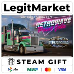DLC American Truck Simulator - Retrowave Paint Jobs Pack / Steam АВТО / РУ   МИР