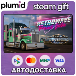 DLC American Truck Simulator - Retrowave Paint Jobs  Steam Gift / Россия   МИР / АВТО