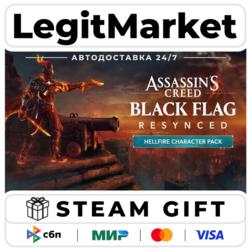 DLC Assassin's Creed Black Flag Resynced - Hellfire Character / Steam АВТО / РУ   МИР
