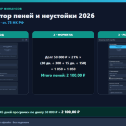 Калькулятор пеней и неустойки: ставка ЦБ по дням