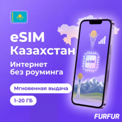 eSIM Казахстан | Интернет 1–20 ГБ | Beeline 4G | Мгновенная выдача | есим