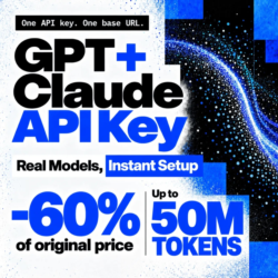 🔑 50,000,000 Tokens - GPT   Claude API Key | Opus 5.5 · GPT-6 Astra · Fable 5.1