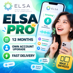 ELSA Pro / Premium | 3/12 мес. | Апгрейд аккаунта | Быстрая доставка